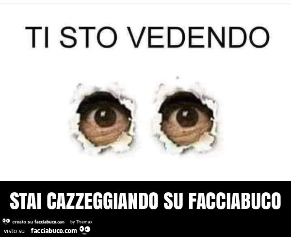 Stai cazzeggiando su facciabuco