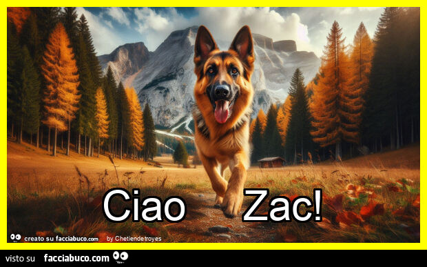 Ciao zac