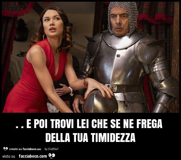 E poi trovi lei che se ne frega della tua timidezza