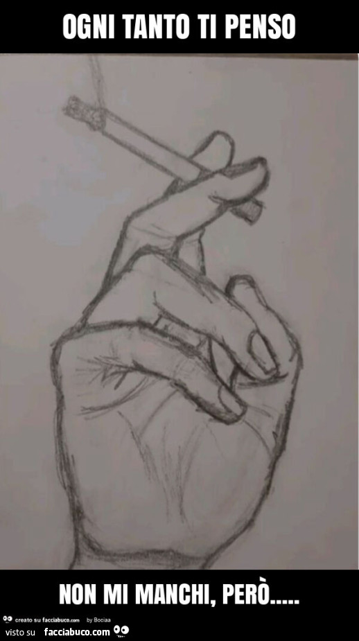 Ogni tanto ti penso non mi manchi, però