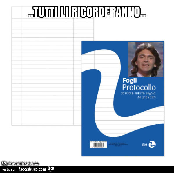 Tutti li ricorderanno