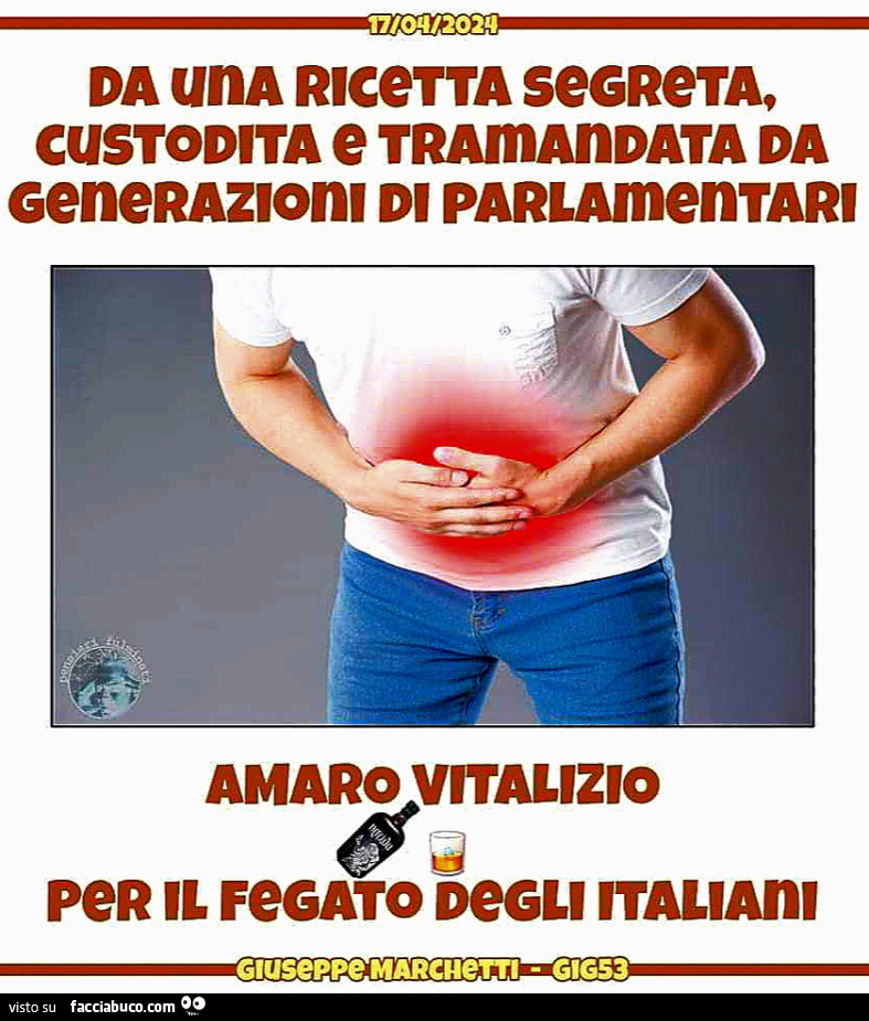 Amaro fegato italiani politica
