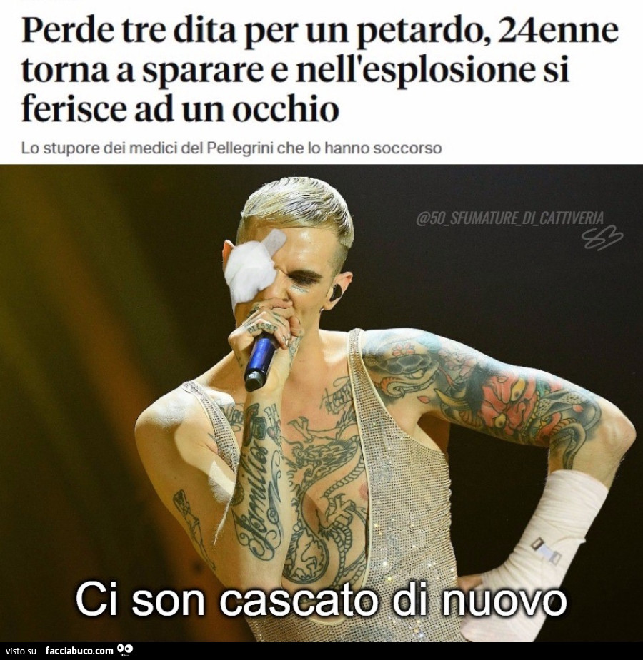 Ci son cascato di nuovo