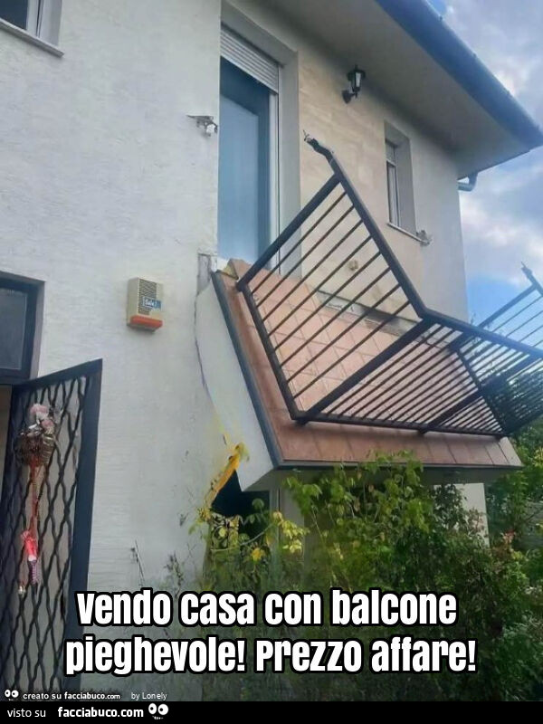 Vendo casa con balcone pieghevole! Prezzo affare