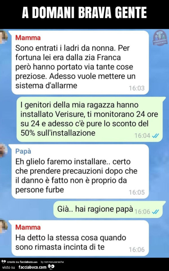 A domani brava gente