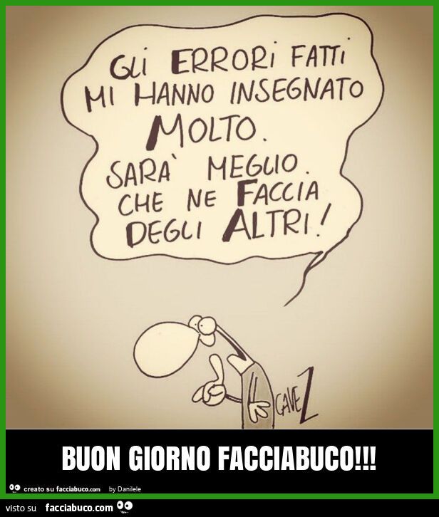 Buon giorno facciabuco