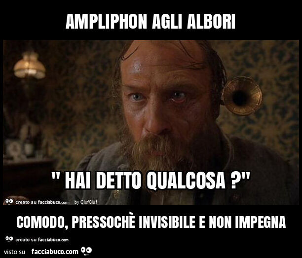 Ampliphon agli albori comodo, pressochè invisibile e non impegna