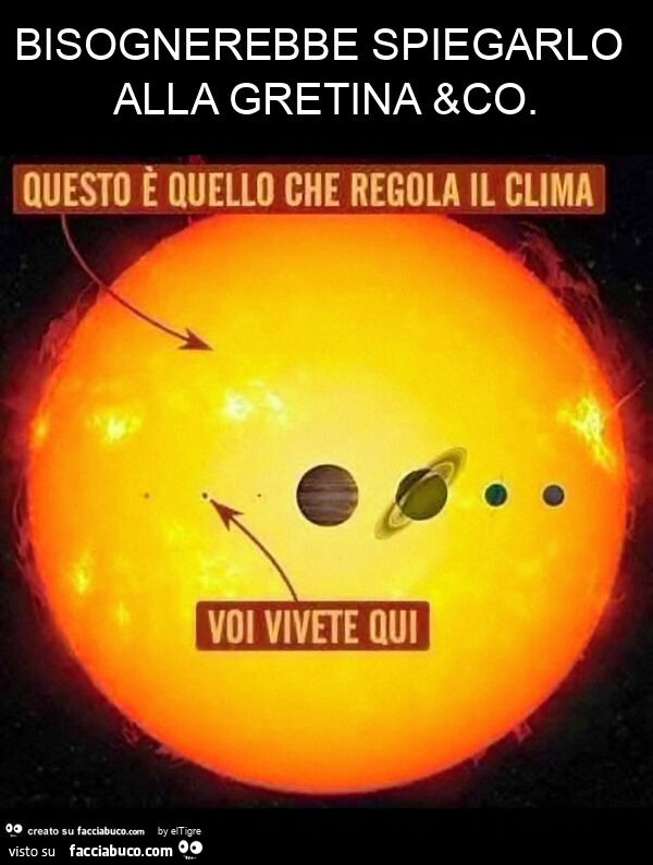 Bisognerebbe spiegarlo alla gretina &co