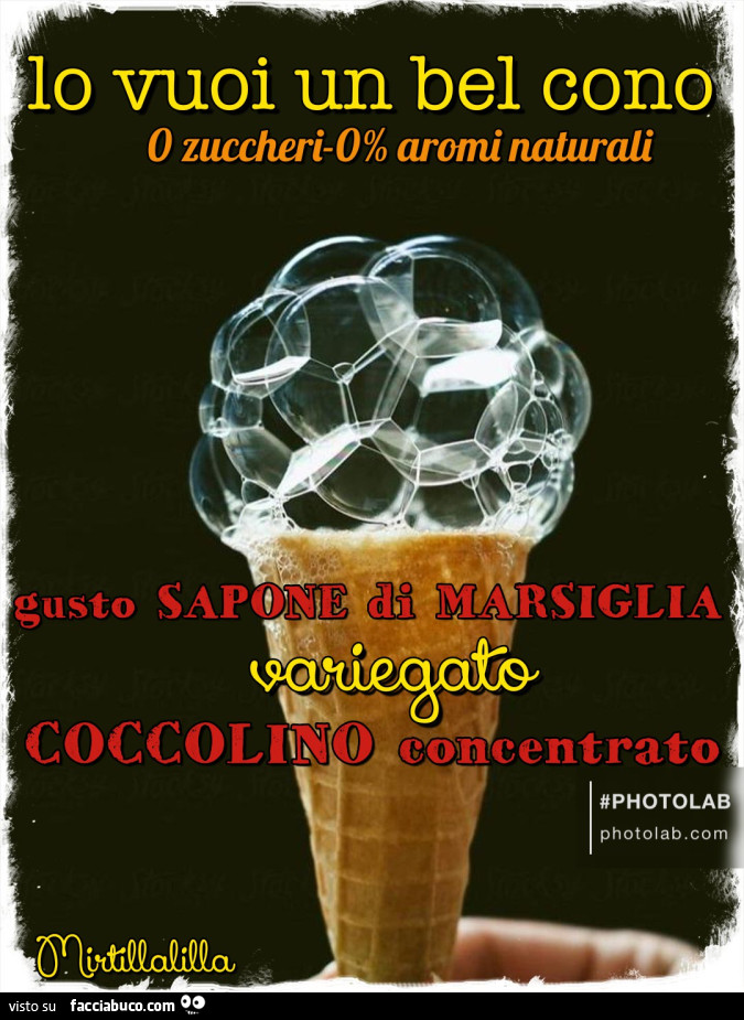 Un bel Cino al sapone di Marsiglia
