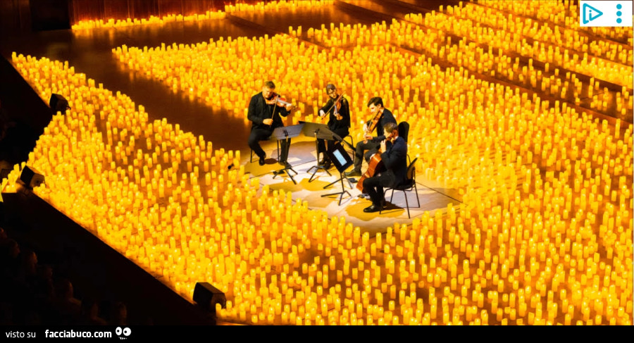 Concerto in mezzo alle candele