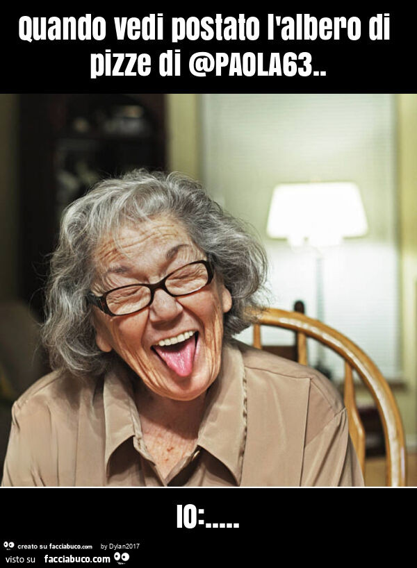 Quando vedi postato l'albero di pizze di @paola63. Io