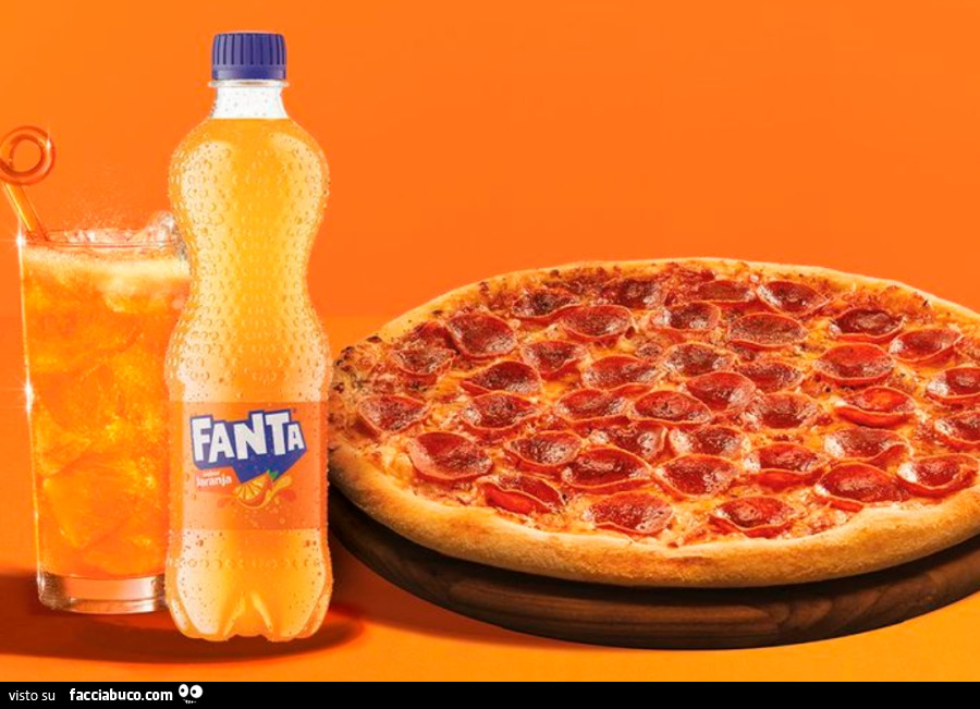 Fanta e pizza