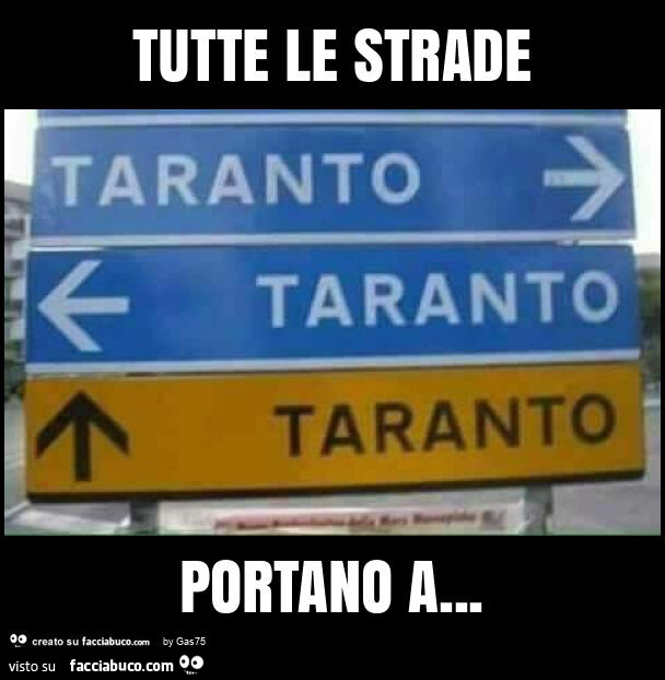 Tutte le strade portano a