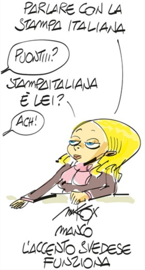 Parlare con la stampa italiana