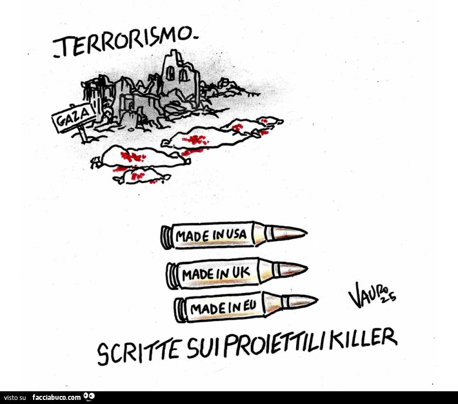 Terrorismo. Scritte sui proiettili killer