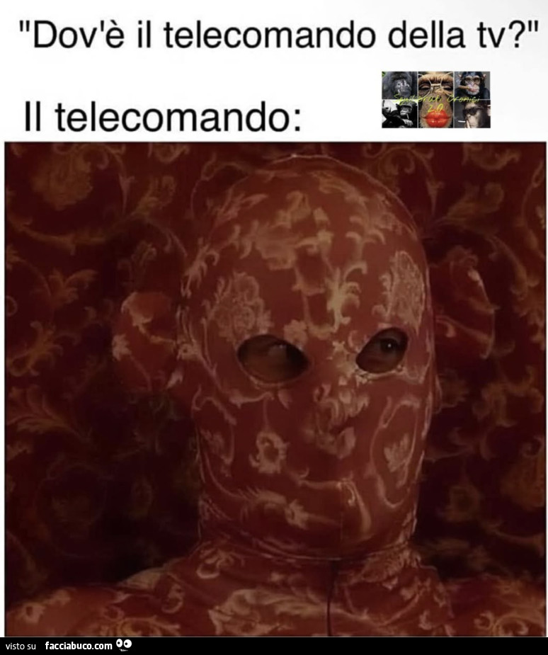 Dov'è il telecomando della tv? Il telecomando