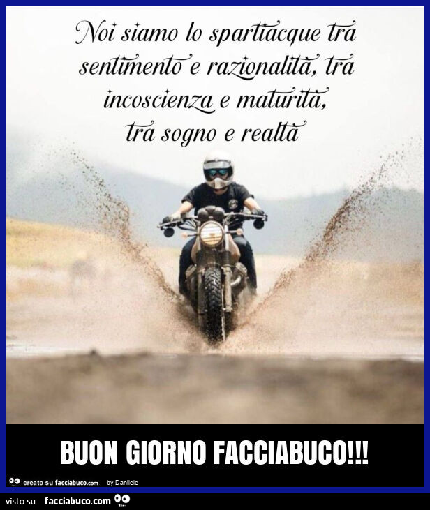 Buon giorno facciabuco