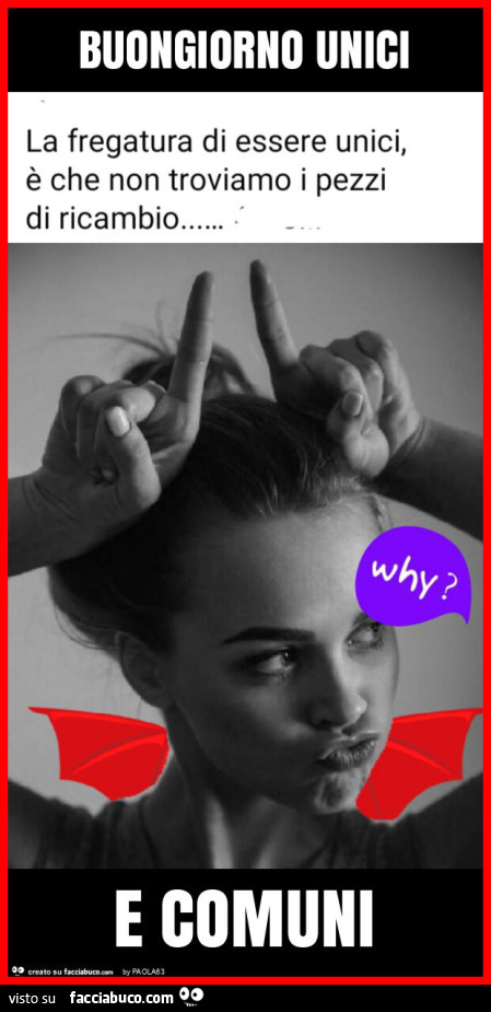 Buongiorno unici e comuni