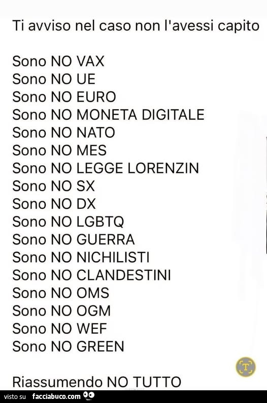 Ti avviso nel caso non l'avessi capito