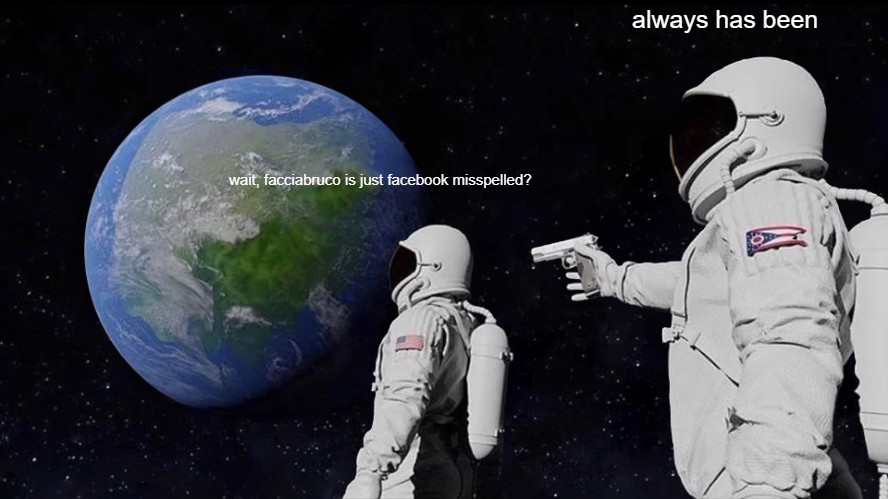 Astronauti di facciabuco su facebook