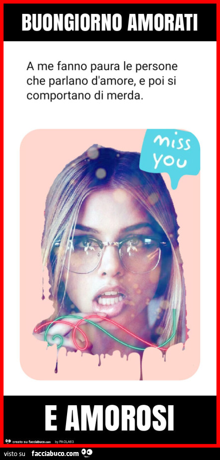 Buongiorno amorati e amorosi