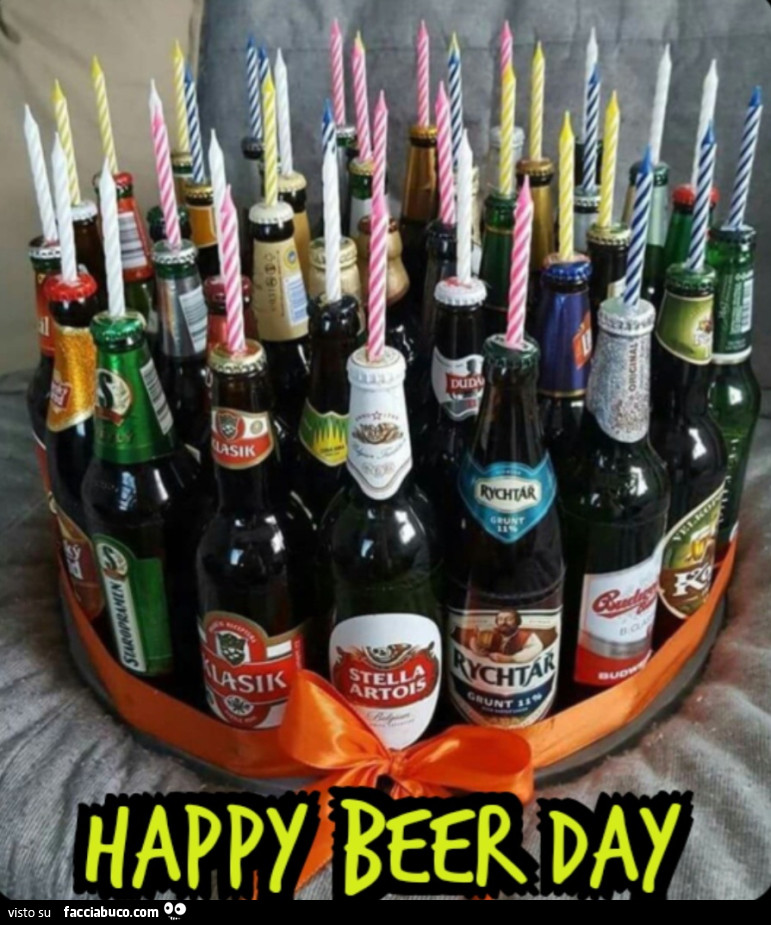 Compleanno torta di birre happy beer day