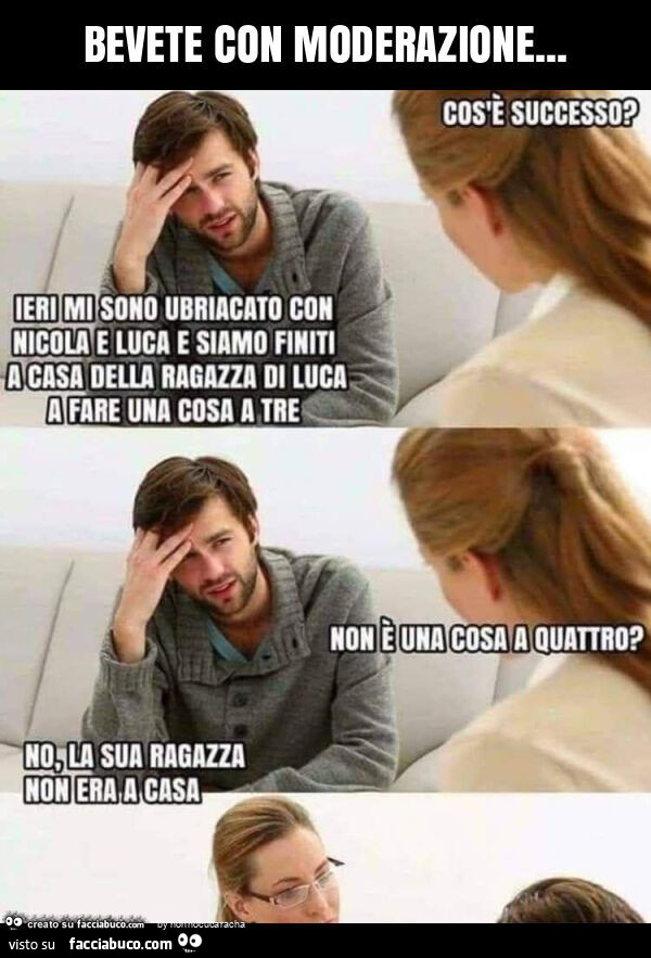 Bevete con moderazione