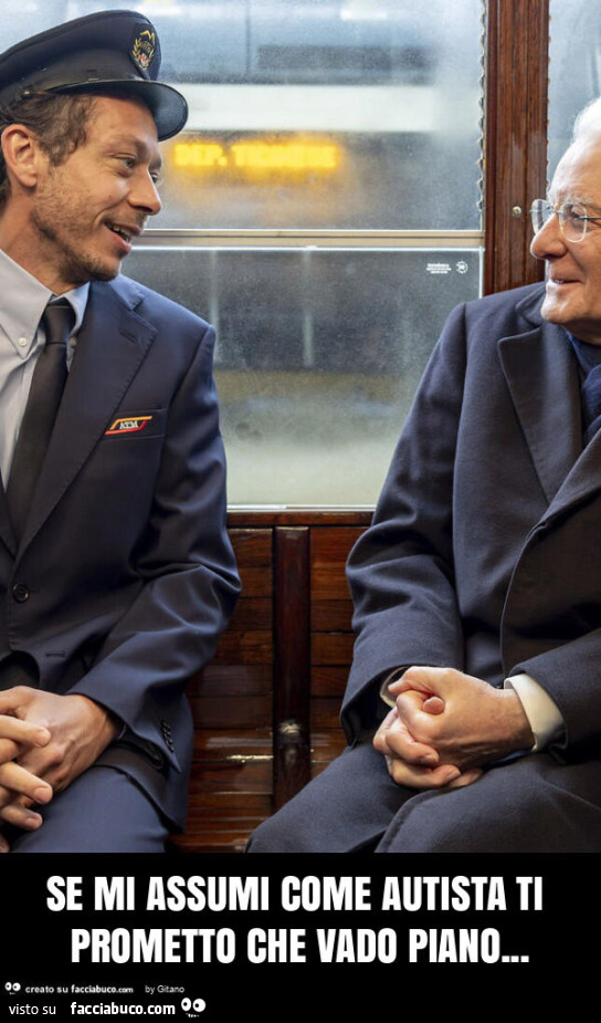 Se mi assumi come autista ti prometto che vado piano