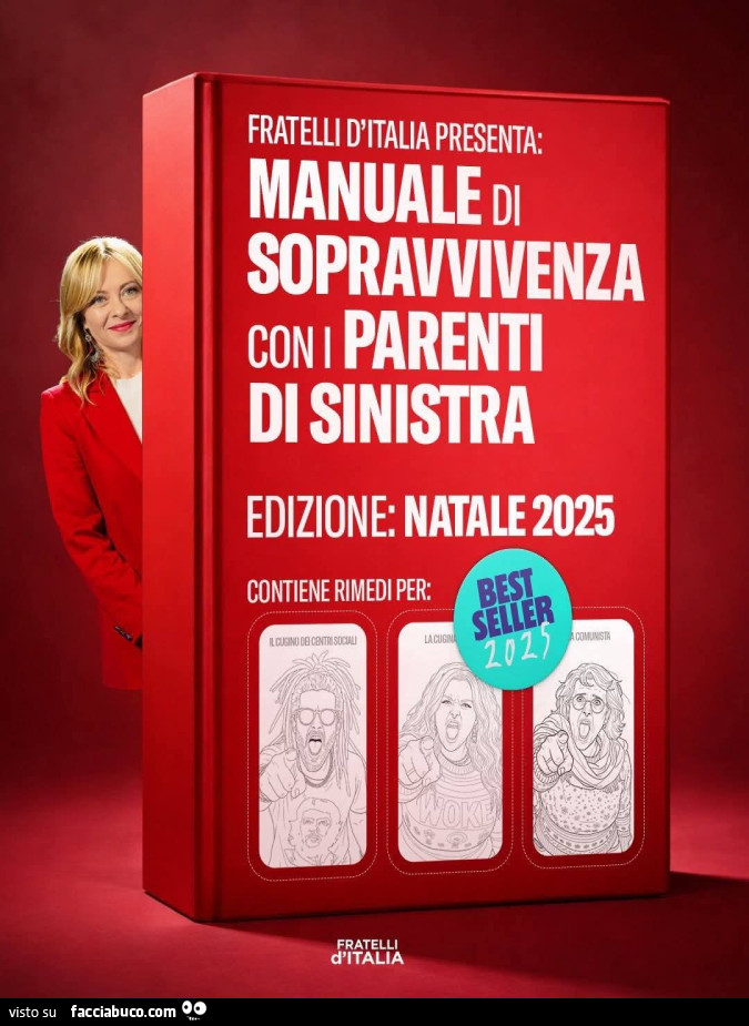 Fratelli d'italia presenta: manuale di sopravvivenza con i parenti di sinistra
