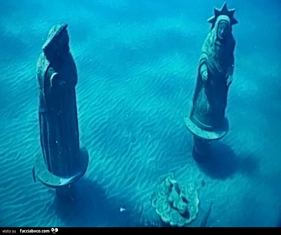 Presepe degli abissi ad Albissola Marina. A 200 metri da riva e 7 di profondità