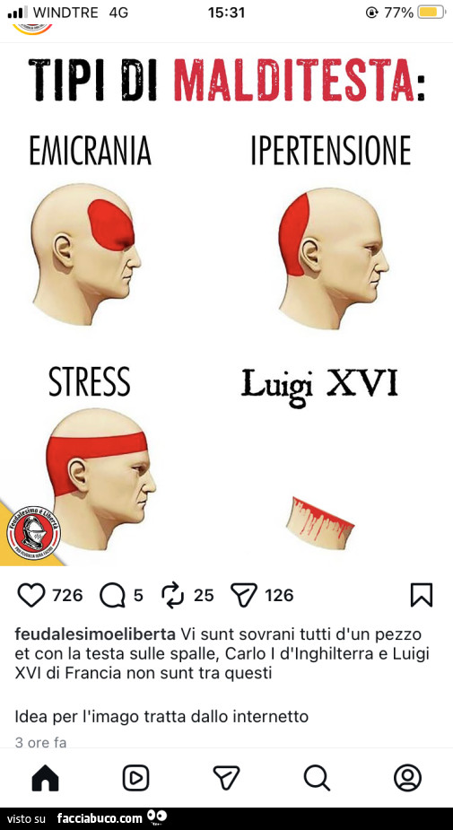 Tipi di malditesta: luigi XVI