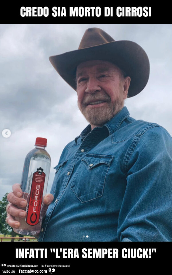 Credo sia morto di cirrosi infatti "l'era semper ciuck! "