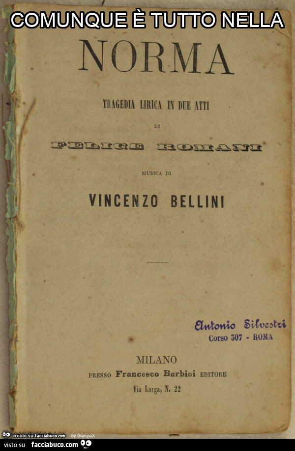 Comunque è tutto nella