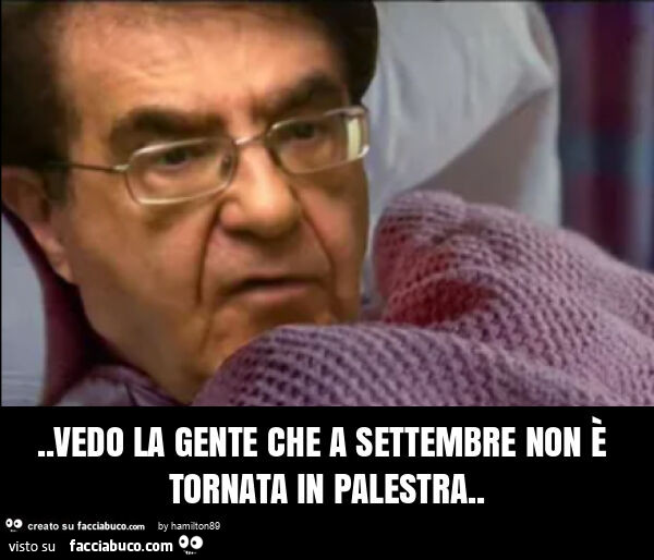 Vedo la gente che a settembre non è tornato in palestra