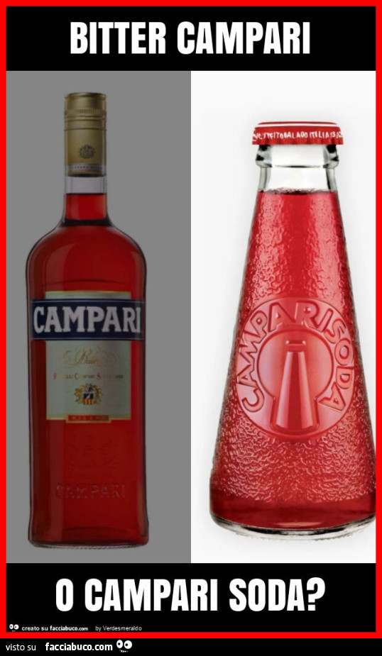 Bitter campari o campari soda?