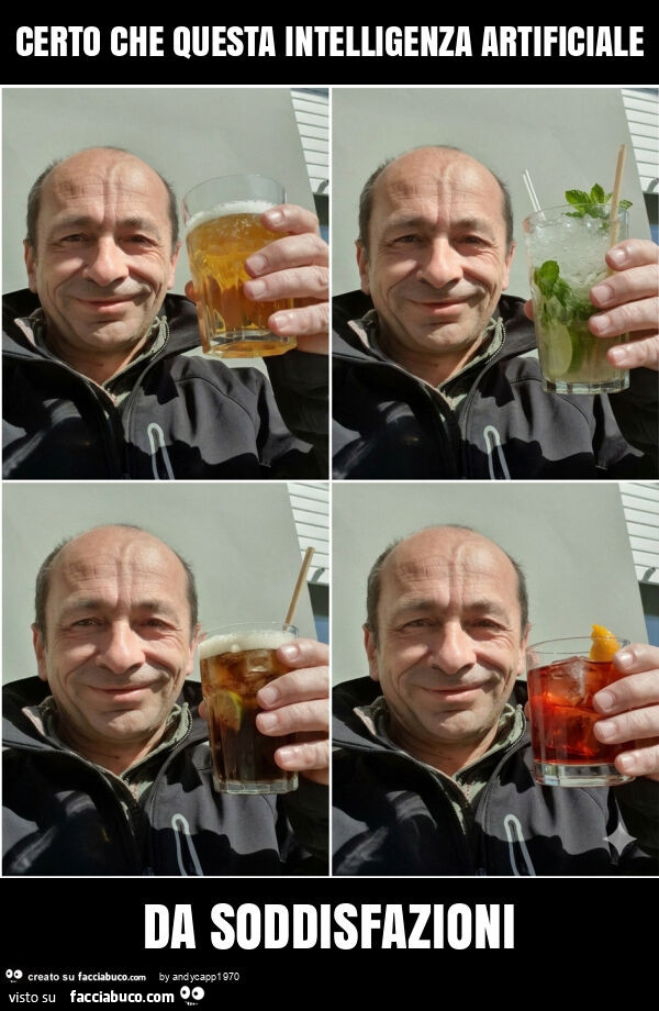 Certo che questa intelligenza artificiale da soddisfazioni