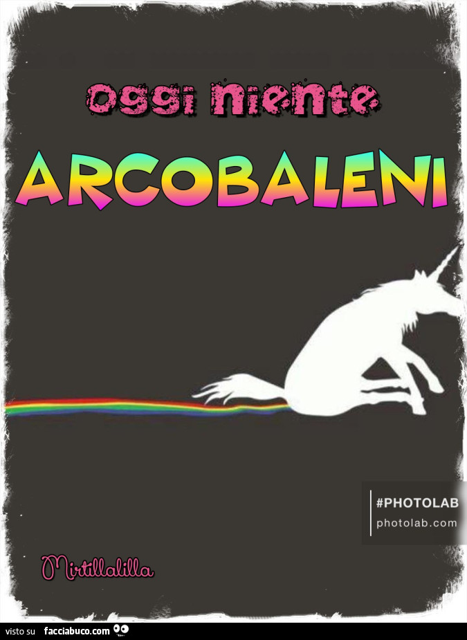 Niente arcobaleni
