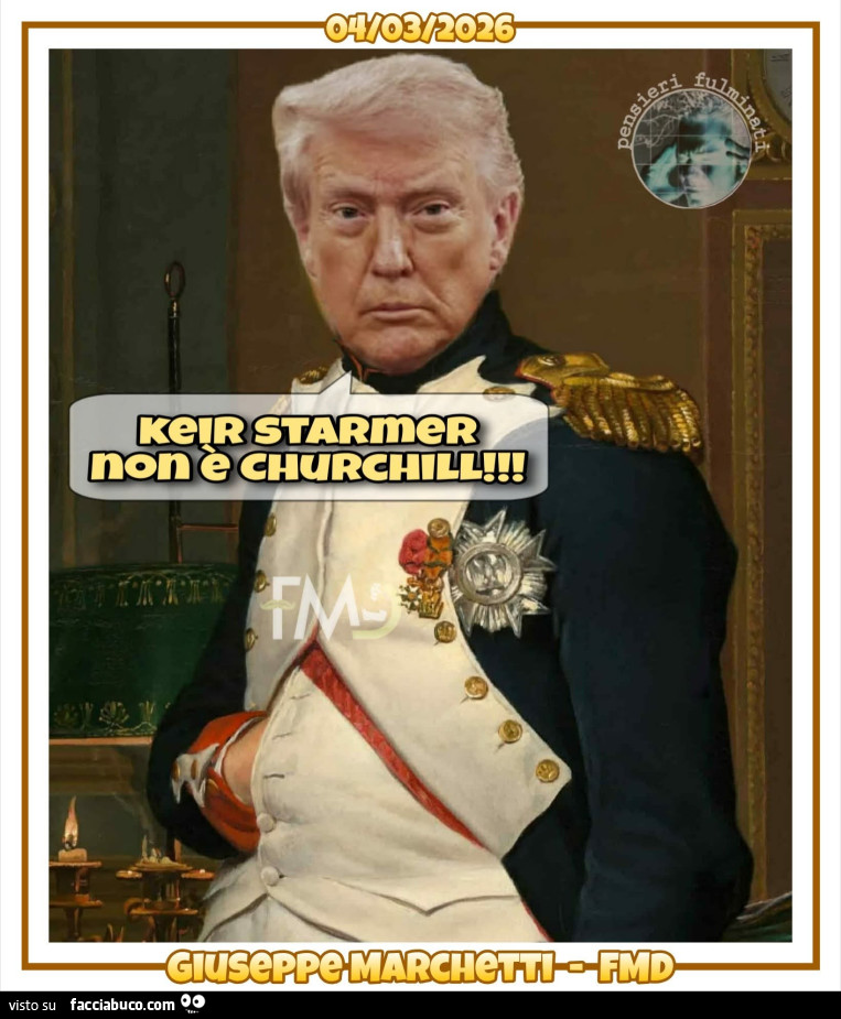 Trump Napoleone Churchill guerra