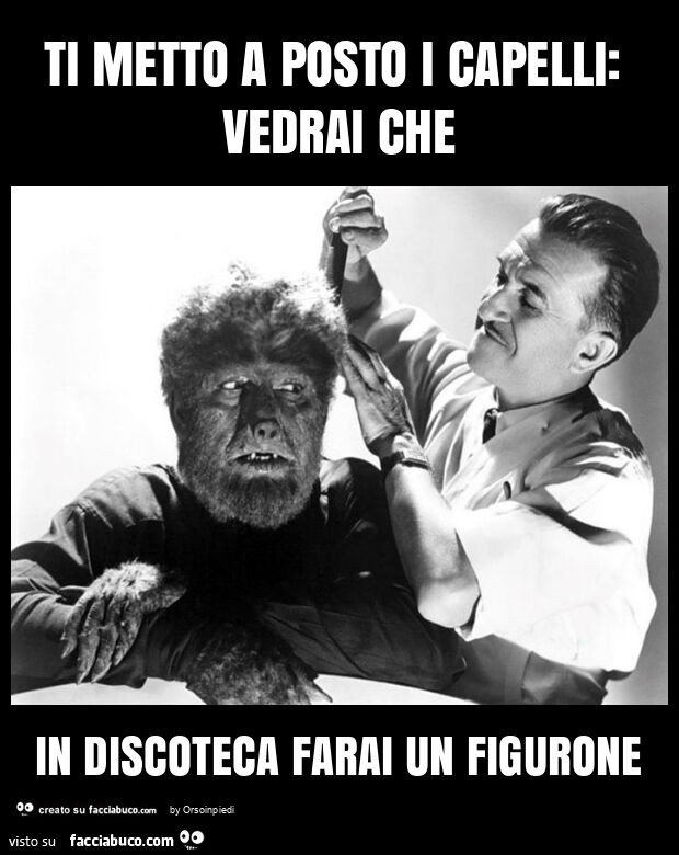 Ti metto a posto i capelli: vedrai che in discoteca farai un figurone