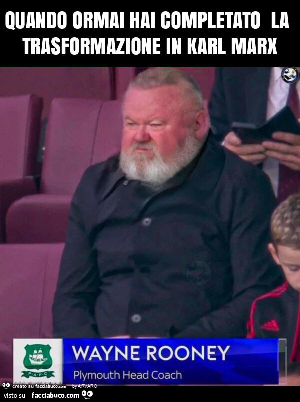 Quando ormai hai completato la trasformazione in karl marx