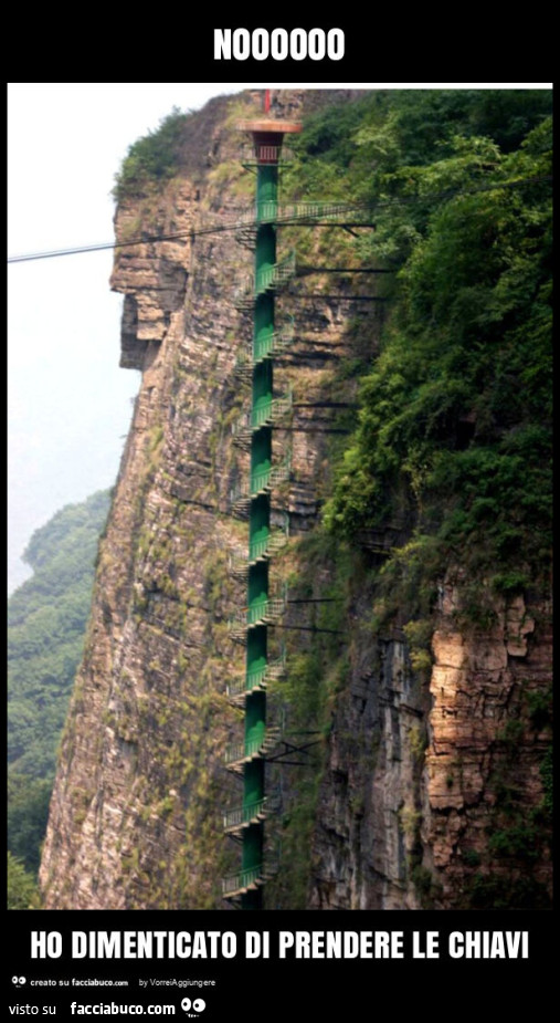 Noooooo ho dimenticato di prendere le chiavi