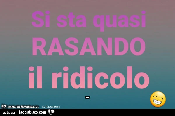 Commenti Smemorabili 1/&hellip; Si sta quasi rasando il ridicolo