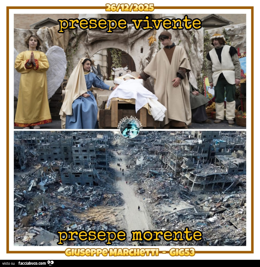 Presepe vivente morente guerra