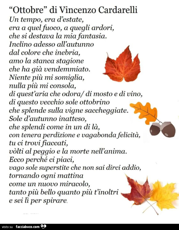 Ottobre di vincenzo cardarelli