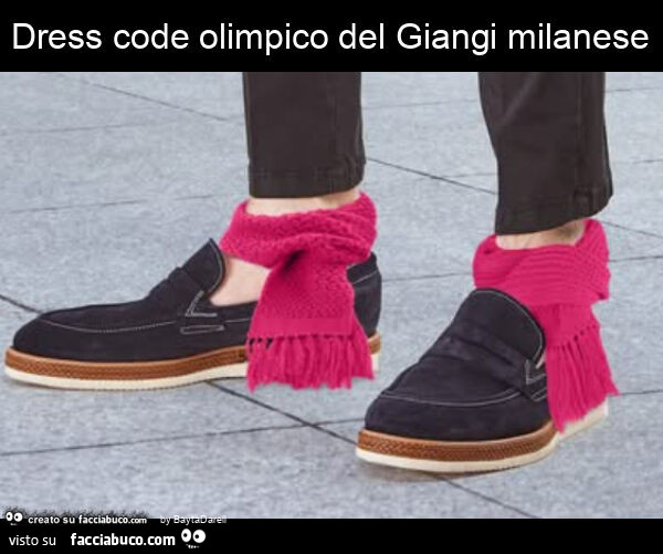 Dress code olimpico del giangi milanese