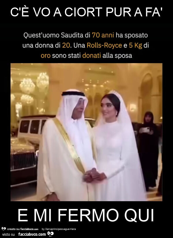 C'è vo a ciort pur a fà e mi fermo qui