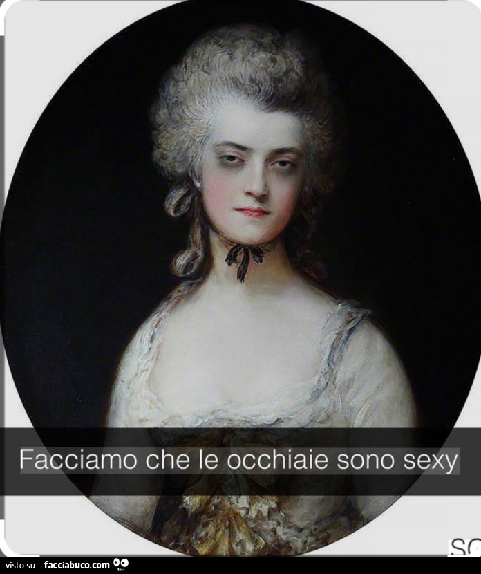 Facciamo che le occhiaie sono sexy