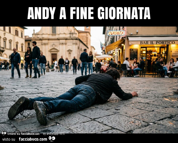 Andy a fine giornata