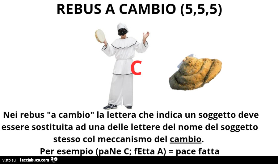 Rebus a cambio