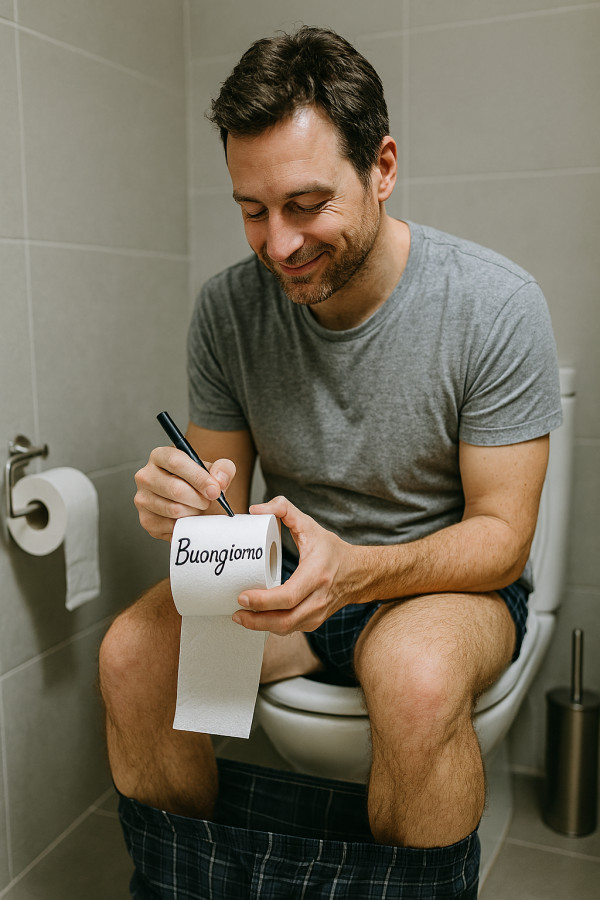 Buongiorno in bagno